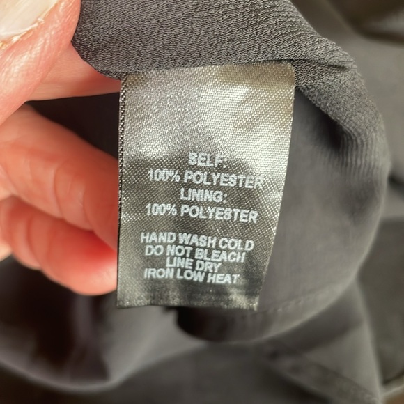 Lulu’s Black Satin Ruffle Hem Party Cocktail Mini Dress Size Small - Picture 16 of 17